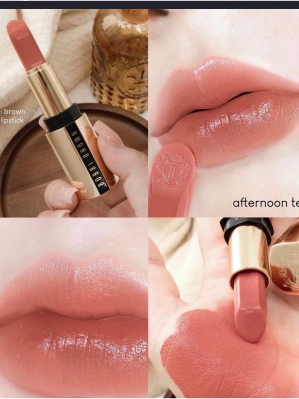 Bobbi Brown Creamy Lipstick — Peachy Pink Brown